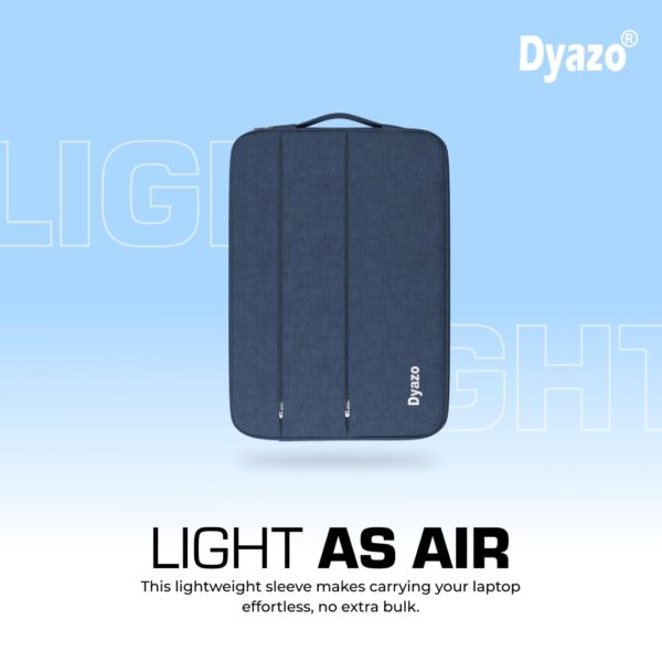 Dyazo Office Protective Laptop Sleeve | Case Cover with Handle for All 15 Inch to 15 .6" Laptops, Notebooks (Blue) - Image 4