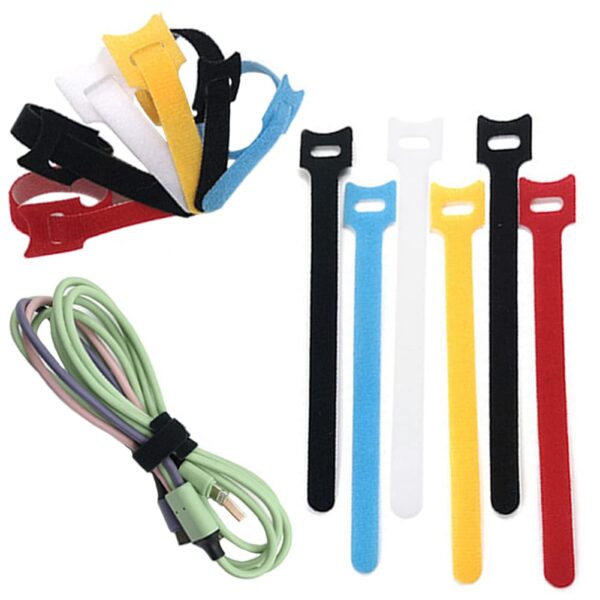 Bowiemall Cable Ties 30pcs Reusable Adjustable Cord Straps Cable Organizer Cord Wrap Management Wire Ties Electronics Accessories - Image 2