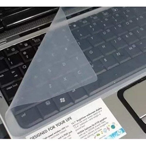 LS LAPSTER Quality Assured Universal Silicone 15.6" Keyboard Protector Skin|| Keyboard Dust Cover|| Keyboard Skin for 15.6" Laptop| 15.6" Keyguard| (3.93 x 11.81 x 0.39 inches)