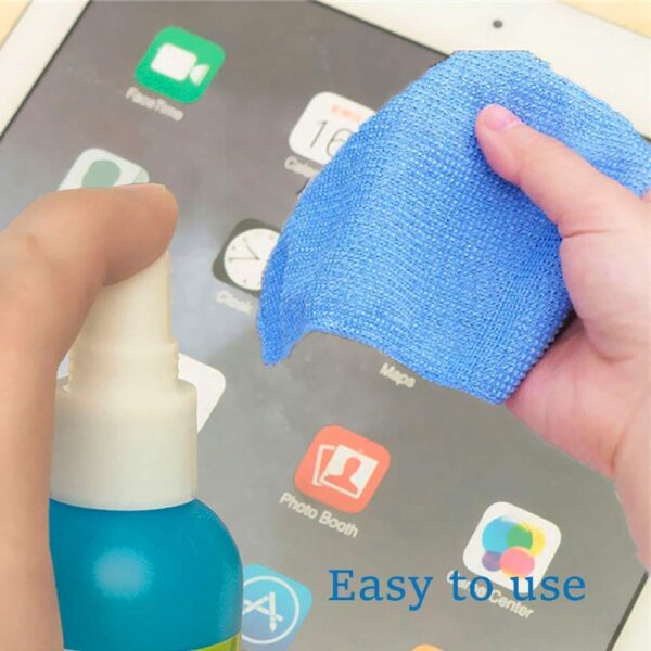 Lapster 3 in 1 Screen Cleaning Kit with Brush and Micro Cloth for PC, laptops, LCD led mobiles and TV (80ML) - Image 3