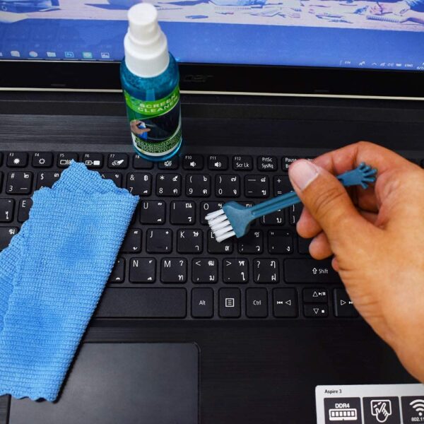 Lapster 3 in 1 Screen Cleaning Kit with Brush and Micro Cloth for PC, laptops, LCD led mobiles and TV (80ML) - Image 5