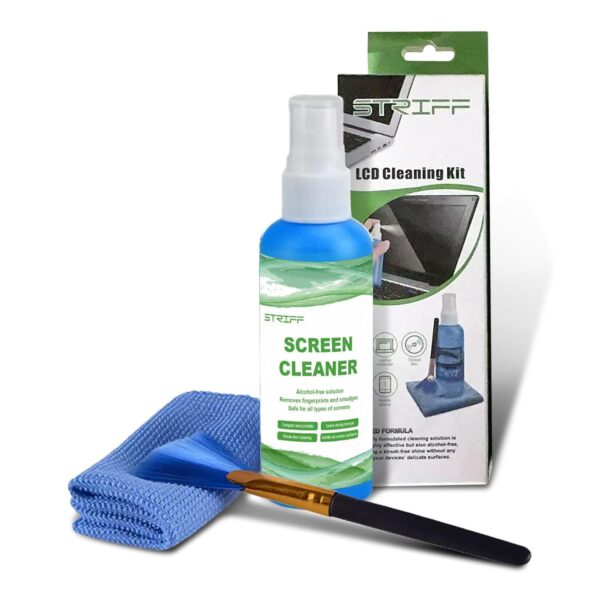 STRIFF Professional 3-in-1 Laptop Cleaning kit, Laptop Cleaner, Screen Cleaner, Mobile Cleaning kit, Cleaning Kit for Camera, Lens, Binocular, Laptop, TV, Monitor, Smartphone, Tablet