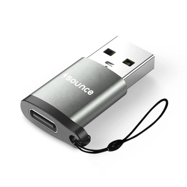 Sounce USB 3.0 OTG to USB Type C Adapter Portable Peripherals High-Speed Data Transfer, Compatible and Works with Laptops, Tablets, Smartphone, Chargers and More Devices