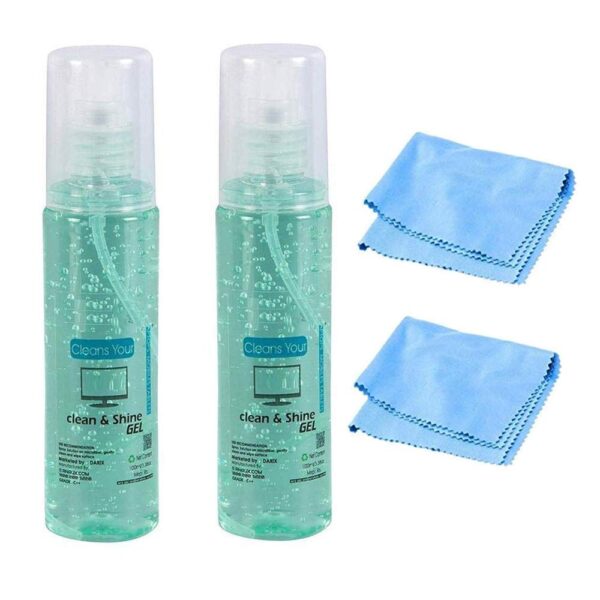 ikis - Screen Cleaner Kit 100 ml for LED and LCD TV, Computer Monitor, Laptop, and iPad Screens - Pack of 2