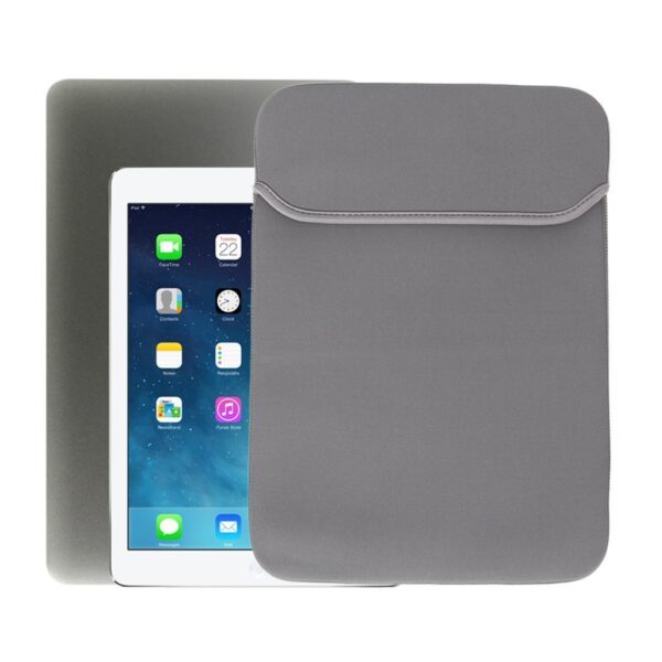 MOCA Soft Neoprene Bag Sleeve Cover For Laptops, Macbook Pro 13 inches(34.2 cm) 13.3/Macbook Air 13 inches(34.2 cm) 13.3/Macbook Pro With Retina (Gray) - Image 3