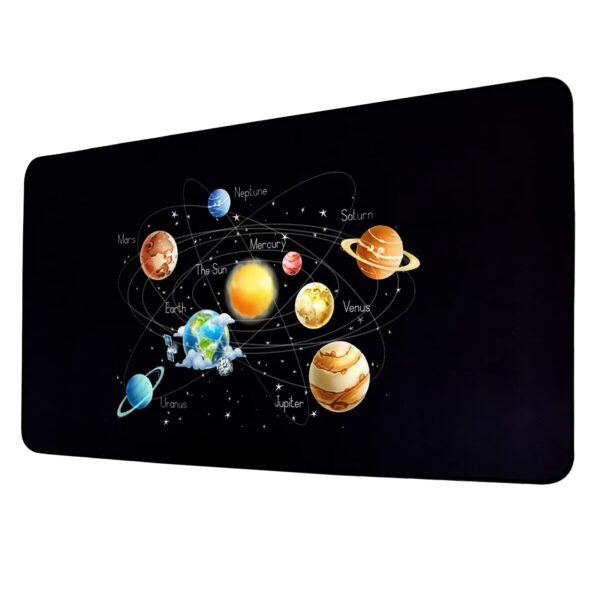 Seagull flight of fashion Large Extended Mouse Pad XXL with Non-Slip Rubber Base, Stitched Edge Mouse Mat for Laptop, Computer & Desk - 60 x 30 x 0.2 cm - Solar System