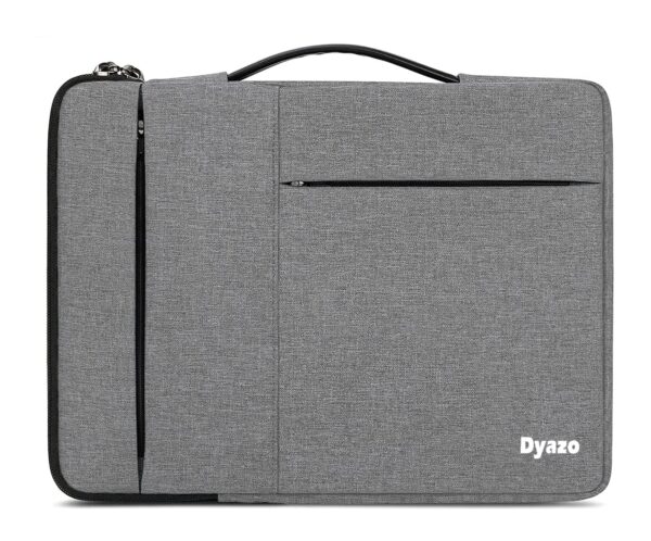 DYAZO 15" to 15.6 Inch Laptop Sleeve/Cover with Handle & Two Front Accessories Pockets Compatible for Apple, Dell, Lenovo, Asus, Hp, Samsung, Mi, MacBook and Other Notbooks (Grey) - Image 2