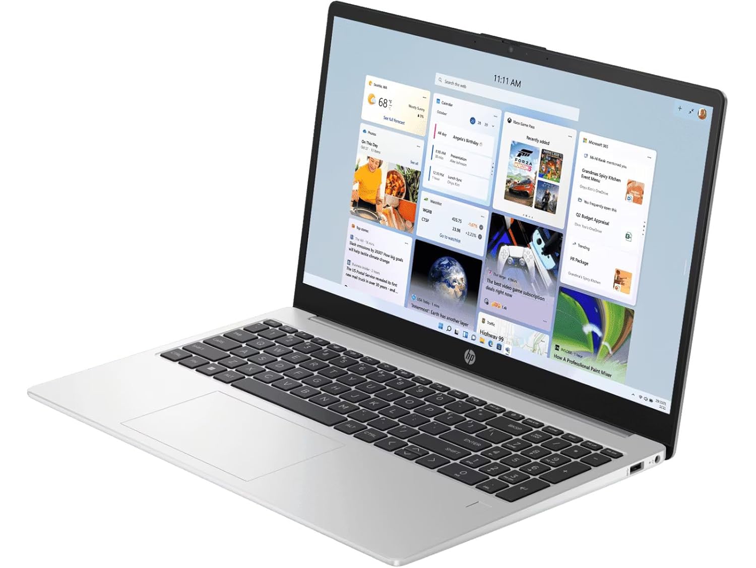 HP 15 (2026), AMD Ryzen 7 Octa Core 7730U - (16 GB/512 GB SSD/AMD Radeon Graphics/Windows 11 Pro) Thin and Light Business Laptop/15.6" FHD Display/Backlit + Fingerprint/Silver/1.5kg/MS Office - Image 3