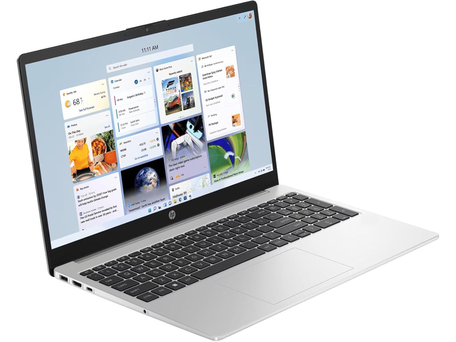 HP 15 (2026), AMD Ryzen 5 Hexa Core 7535U - (16 GB DDR5/512 GB SSD/AMD Radeon 660M Graphics/Windows 11 Home) Thin and Light Business Laptop/15.6" FHD Display/Turbo Silver/Copilot Key/1.5kg/MS Office - Image 2