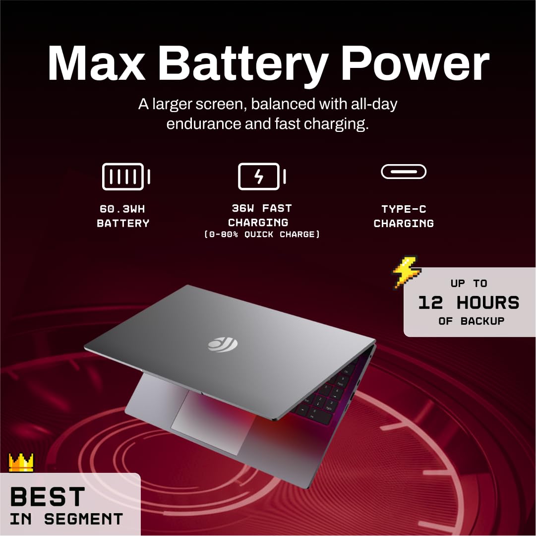 Primebook 2 Max (2026) | 8GB RAM, 256GB UFS Storage | 15.6-Inch Full HD IPS Display | 12hrs Battery | MediaTek Helio G99 | Android 15 (PrimeOS 3.0) | Backlit Keyboard | in-Built AI (Gray) - Image 3