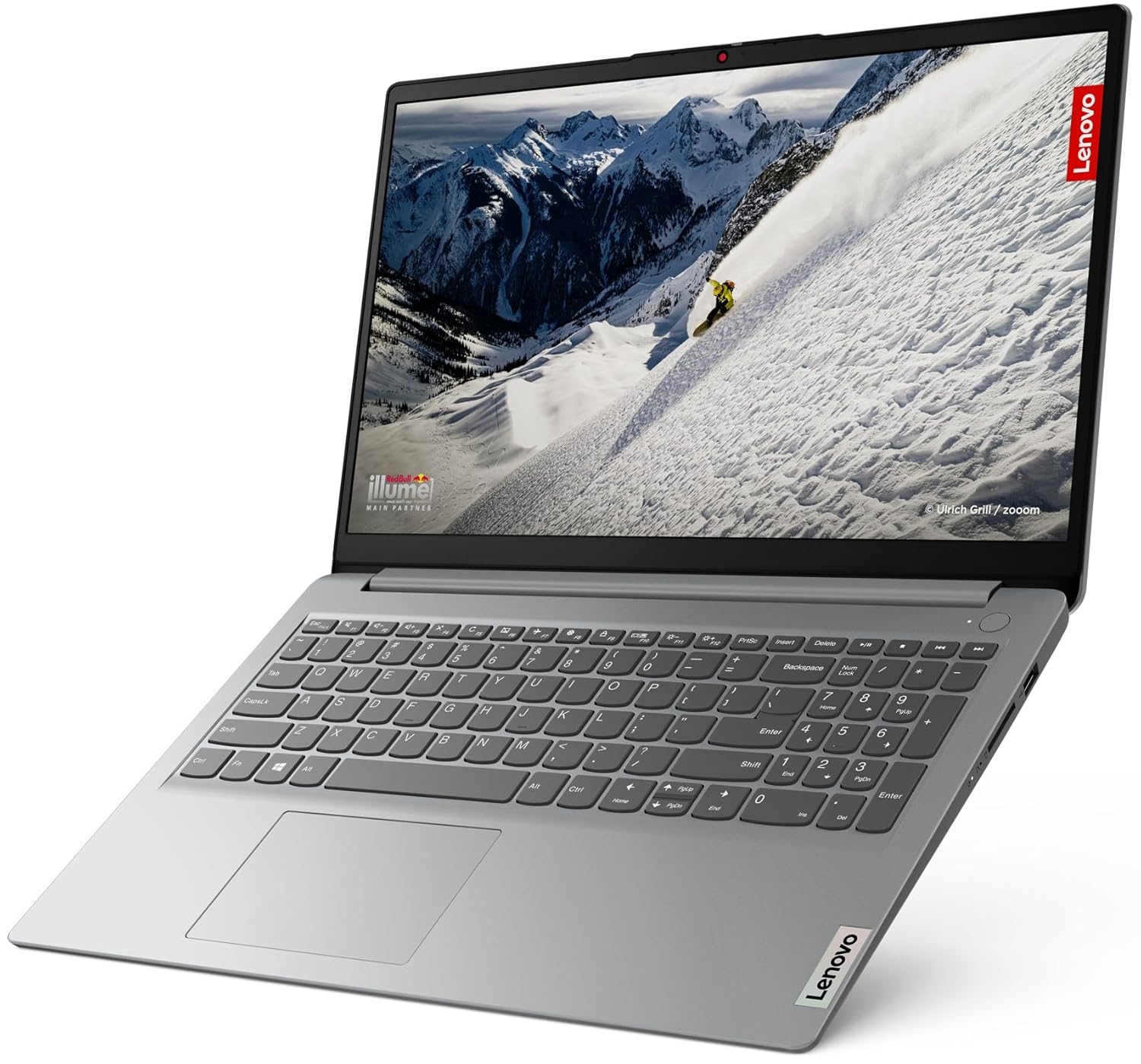 Lenovo IdeaPad 1 AMD Ryzen 5 5500U 15.6" HD Thin and Light Laptop (8GB RAM/512GB SSD/Windows 11 Home/Office Home 2024/1 Year ADP Free/Grey/1.6Kg), 82R4011MIN - Image 8