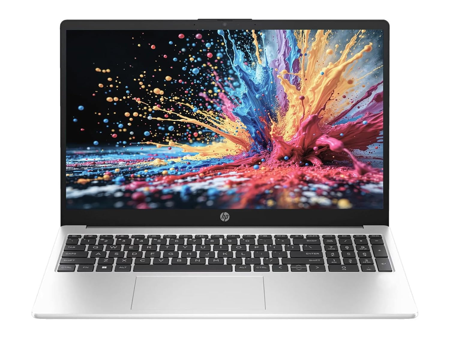 HP 15 (2026), AMD Ryzen 5 Hexa Core 7535U - (16 GB DDR5/512 GB SSD/AMD Radeon 660M Graphics/Windows 11 Home) Thin and Light Business Laptop/15.6" FHD Display/Turbo Silver/Copilot Key/1.5kg/MS Office