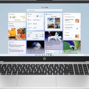 HP 15 255R G10, AMD Ryzen 5 7535U Hexa Core (6 Core, 12 Threads, 2.9 to Max 4.3 Ghz) (8 GB/512 GB SSD/AMD Radeon Graphics/dos) Thin and Light Laptop(15.6 inch HD Display, Matt Silver, 1.45