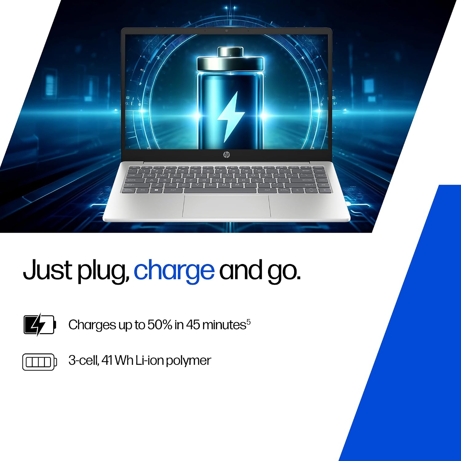 HP 14, Intel Core 5-120U (16GB DDR4, 512GB SSD), FHD, Micro -Edge, Anti-Glare, 14''/35.6cm, Win11, M365* Office24, Silver, 1.41kg, ep0385tu, FHD Camera, Iris Xe Graphics, Backlit Laptop - Image 9