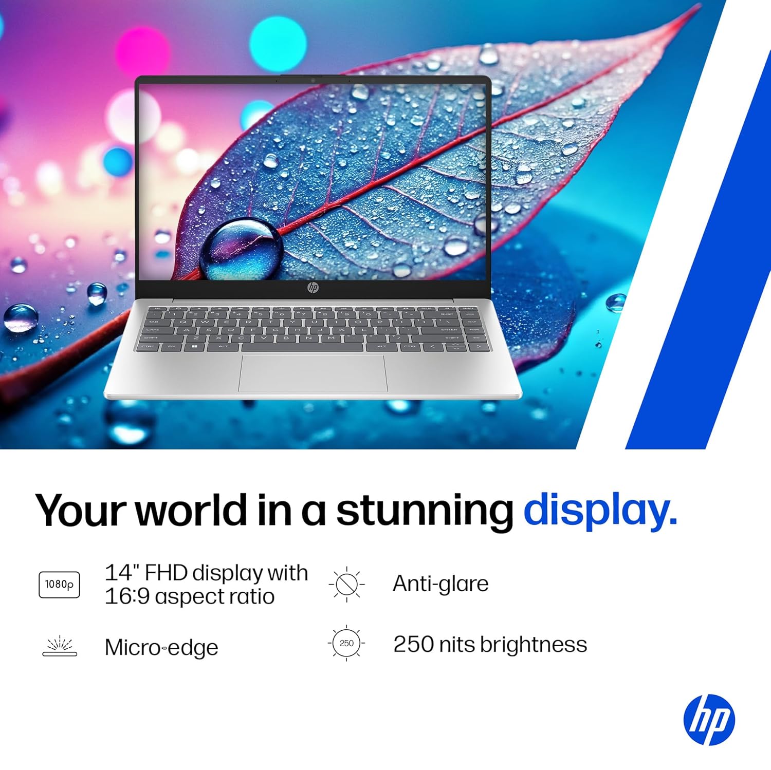 HP 14, AMD Ryzen 7 7730U (16GB DDR4, 512GB SSD) FHD, Anti-Glare, Micro-Edge, 14''/35.6cm, Win11, M365 Basic(1yr), Office Home24, Silver,1.4kg, EM0104AU, FHD Camera w/Privacy Shutter, Backlit Laptop - Image 5