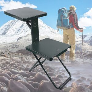 Portable Folding Chair with Adjustable Laptop Table, Foldable Study Chair Desk Combo, Compact Writing Chair for Students, Home, Office, Reading, Online Classes & Outdoor Use |